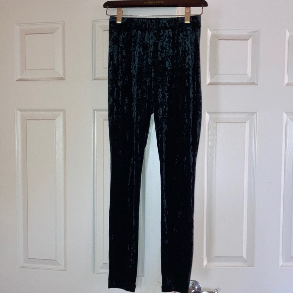 Black Velvet Leggings